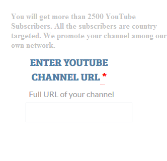 Enter Your YouTube Channel URL