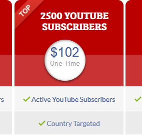 select a package for youtube subscribers