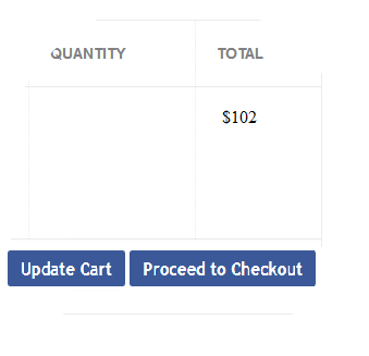 update cart and proceed to checkout